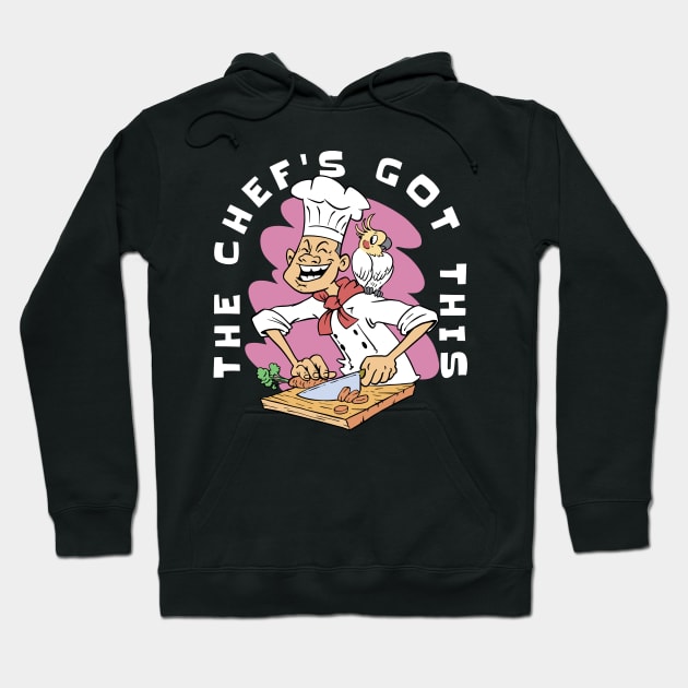 Chef's Buddy: Culinary Cockatiel Hoodie by Life2LiveDesign